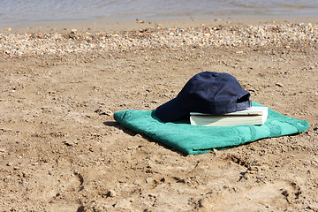 Image showing towel and hat