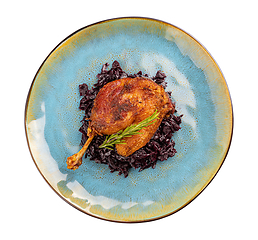 Image showing Grilled confit duck legs