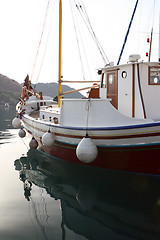 Image showing wooden sail boat