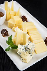 Image showing Cheese Plate Closeup