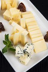 Image showing Cheese Plate Closeup