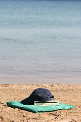 Image showing towel and book