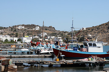 Image showing mooring fishing boats