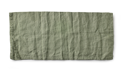Image showing folded green cotton napkin