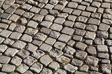 Image showing road made of stones