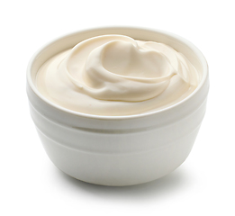 Image showing bowl of mayonnaise