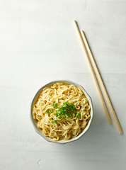 Image showing bowl of boiled noodles