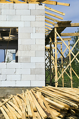 Image showing construction of a modern building