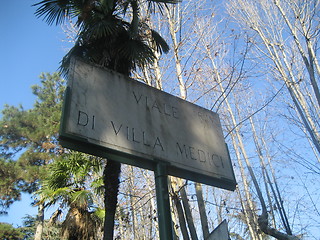 Image showing Viale de Villa Medici, Rome