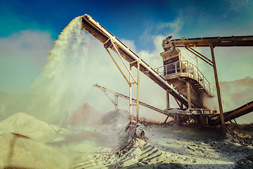 Image showing Industrial crusher - rock stone crushing machine