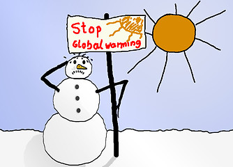 Image showing against global warming