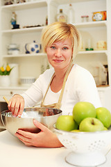 Image showing Woman cooking