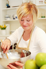 Image showing Woman cooking