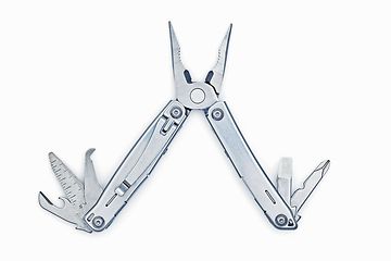 Image showing Metal multitool isolated on white