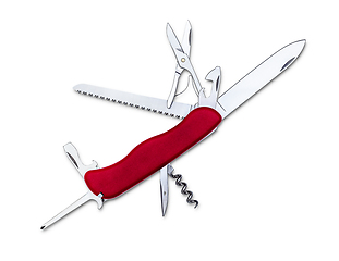 Image showing Swiss army knife isolated