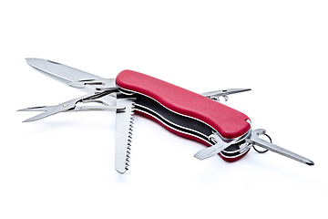 Image showing Swiss army knife isolated