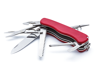 Image showing Swiss army knife isolated