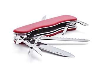 Image showing Swiss army knife isolated