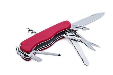 Image showing Swiss army knife isolated