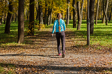 Image showing Nordic walking