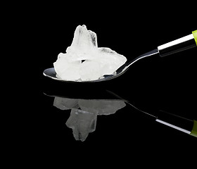 Image showing crystal sugar on a spoon