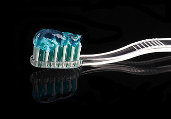 Image showing toothbrush and paste