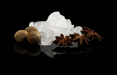 Image showing crystal sugar and spice