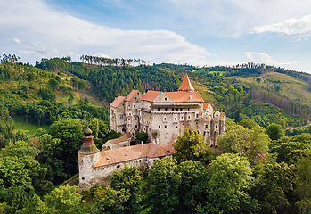 Image showing historical medieval castle Pernstejn, Czech Republic