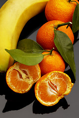 Image showing Tangerine and banana