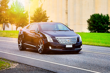 Image showing Modern Cadillac Car on Road 