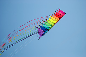 Image showing Stack of stunt kites