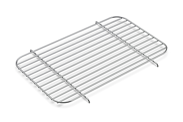 Image showing Empty metal grill rack