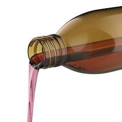 Image showing Pouring cough medicine syrup