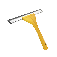 Image showing Window squeegee with yellow handle