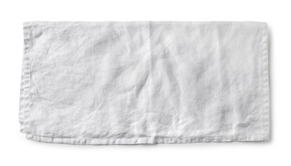 Image showing white folded cotton napkin