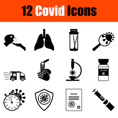 Image showing Covid Icon Set