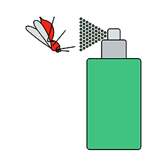 Image showing Icon Of Mosquito Spray