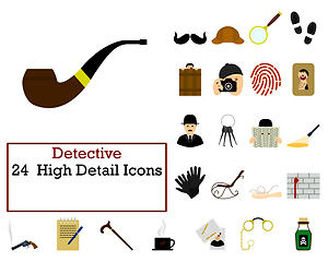 Image showing Detective Icon Set