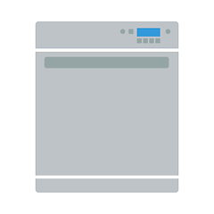 Image showing Kitchen Dishwasher Machine Icon