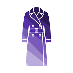 Image showing Business Woman Trench Icon