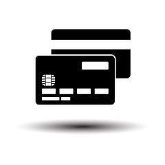 Image showing Front And Back Side Of Credit Card Icon