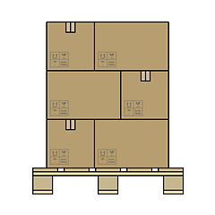 Image showing Cardboard Package Box Icon