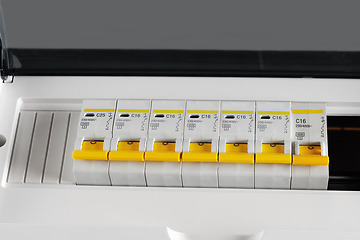 Image showing Protective circuit breakers.