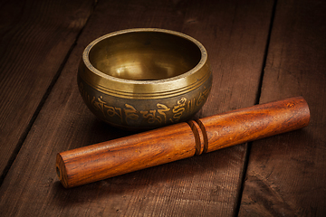 Image showing Tibetan buddhist singing bowl