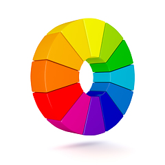 Image showing Three dimensional color chart