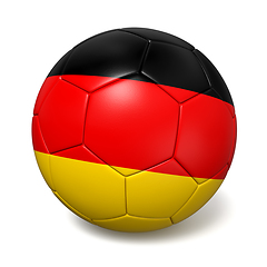 Image showing Soccer footbal ball with Germany flag