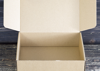 Image showing open empty cardboard box