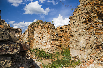 Image showing ruined castle wall