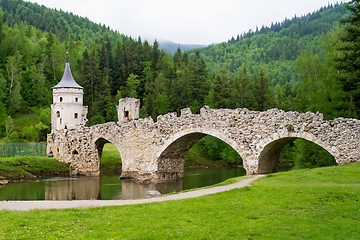 Image showing Old Bridge Over The River