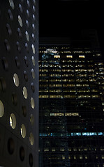 Image showing Office buildings at night